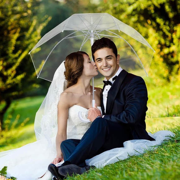 16 Pcs Clear Bubble Umbrellas, NWT - Picture 4 of 6